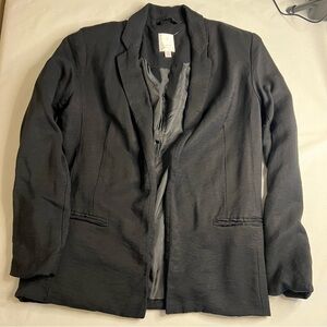 LC Lauren Conrad black open front business‎ casual blazer women's petite small